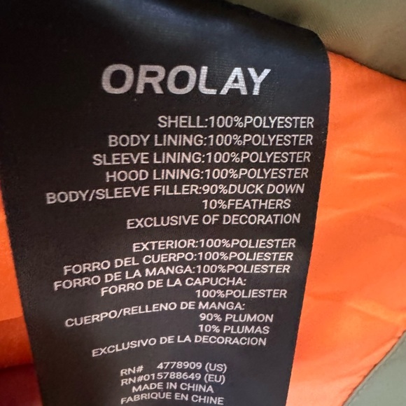 NEW Orolay Women's Thickened Down Jacket Full Zip Hooded Puffer Coat Zip Pockets - Picture 10 of 14